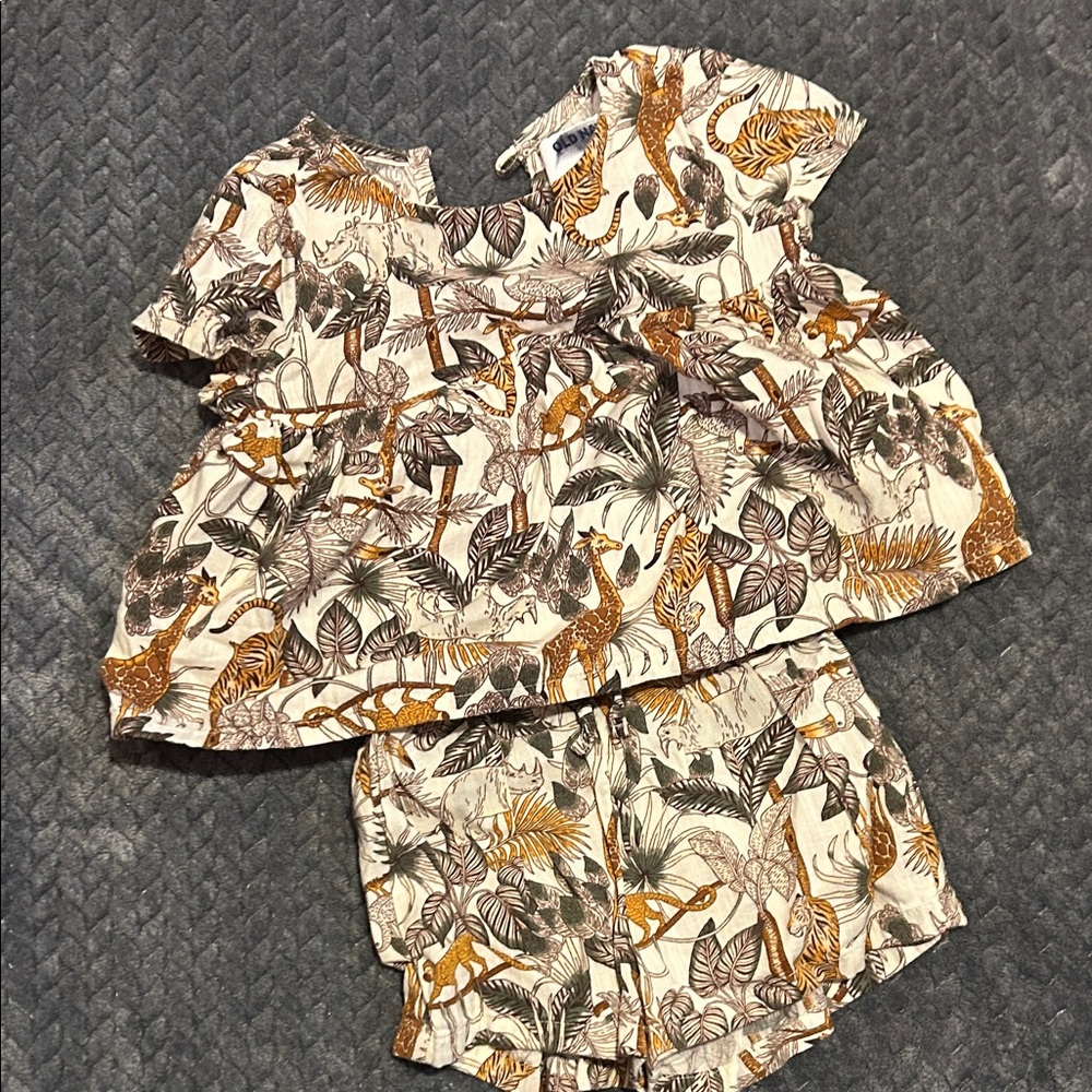 Old Navy Jungle Print Two-Piece Set